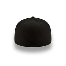 Load image into Gallery viewer, San Diego Padres New Era MLB 59FIFTY 5950 Fitted Cap Hat Black Crown/Visor Black Logo Black Uv