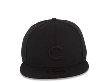 Load image into Gallery viewer, Chicago Cubs New Era MLB 59FIFTY 5950 Fitted Cap Hat Black Crown/Visor Black Logo
