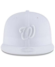 Load image into Gallery viewer, Washington Nationals New Era MLB 59FIFTY 5950 Fitted Cap Hat White Crown/Visor White Logo