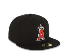 Load image into Gallery viewer, Los Angeles Anaheim Angels New Era MLB 59 FIFTY 5950 Fitted Cap Hat Black Crown/Visor Team Color Logo