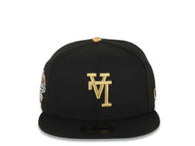 Load image into Gallery viewer, Los Angeles Dodgers New Era MLB 59FIFTY 5950 Fitted Cap Hat Black Crown/Visor Metallic Gold Upside Down Logo 100th Anniversary Side Patch Green UV