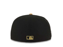 Load image into Gallery viewer, Los Angeles Dodgers New Era MLB 59FIFTY 5950 Fitted Cap Hat Black Crown/Visor Metallic Gold Upside Down Logo 100th Anniversary Side Patch Green UV