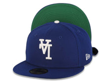Load image into Gallery viewer, Los Angeles Dodgers New Era MLB 59FIFTY 5950 Fitted Cap Hat Dark Royal Crown/Visor White Upside Down Logo Green UV