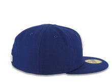 Load image into Gallery viewer, Los Angeles Dodgers New Era MLB 59FIFTY 5950 Fitted Cap Hat Dark Royal Crown/Visor White Upside Down Logo Green UV