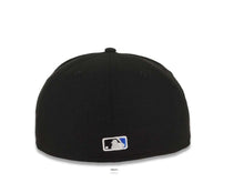 Load image into Gallery viewer, San Diego Padres New Era MLB 59FIFTY 5950 Fitted Cap Hat Black Crown/Visor Royal Blue Logo Petco Park 20 Years Side Patch Royal Blue UV