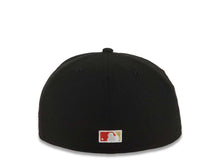 Load image into Gallery viewer, New York Yankees New Era MLB 59FIFTY 5950 Fitted Cap Hat Black Crown/Visor Red/Metallic Gold Empire State Logo 1998 World Series Side Patch Gray UV