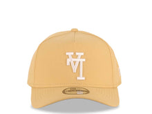 Load image into Gallery viewer, Los Angeles Dodgers New Era MLB 9FORTY 940 Adjustable A-Frame Cap Hat Vegas Gold Crown/Visor White Upside Down Logo Gray UV