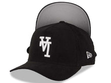 Load image into Gallery viewer, (Corduroy) Los Angeles Dodgers New Era MLB 9FORTY 940 Adjustable A-Frame Cap Hat Black Crown/Visor White Upside Down Logo