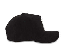 Load image into Gallery viewer, (Corduroy) Los Angeles Dodgers New Era MLB 9FORTY 940 Adjustable A-Frame Cap Hat Black Crown/Visor White Upside Down Logo