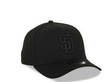 Load image into Gallery viewer, San Diego Padres New Era MLB 9FORTY 940 Adjustable A-Frame Cap Hat Black Crown/Visor Black Logo Black UV