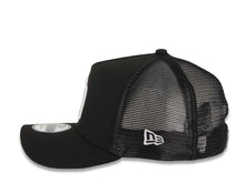 Load image into Gallery viewer, San Diego Padres New Era MLB 9FORTY 940 Adjustable A-Frame Tucker Mesh Cap Hat Black Crown/Visor White Logo Black UV