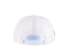 Load image into Gallery viewer, San Diego Padres New Era MLB 9FORTY 940 Adjustable A-Frame Cap Hat White Crown/Visor Yellow/Brown Logo Petco Park 20 Years Side Patch Yellow UV