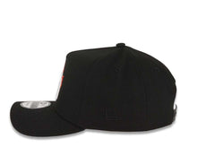 Load image into Gallery viewer, San Diego Padres New Era MLB 9FORTY 940 Adjustable A-Frame Cap Hat Black Crown/Visor White/Metallic Gold/Red Flame Logo 40th Anniversary Side Patch
