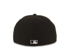 Load image into Gallery viewer, San Diego Padres New Era MLB 59FIFTY 5950 Fitted Cap Hat Black Crown/Visor White/Royal Blue Logo 40th Anniversary Side Patch Royal Blue UV