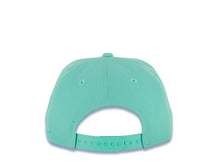 Load image into Gallery viewer, (Youth) San Diego Padres New Era MLB 9FIFTY 950 Kid Snapback Cap Hat Light Teal Crown/Visor Magenta with Rose Logo Gray UV (City Connect Color )