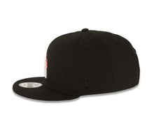 Load image into Gallery viewer, San Diego Padres New Era MLB 9FIFTY 950 Snapback Cap Hat Black Crown/Visor White Fire/Flame Logo 40th Anniversary Side Patch Gray UV