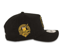 Load image into Gallery viewer, San Diego Padres New Era MLB 9FORTY 940 Adjustable A-Frame Cap Hat Black Crown/Visor Black/Yellow Logo 40th Anniversary Side Patch