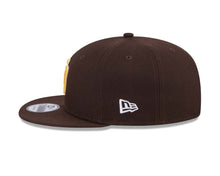 Load image into Gallery viewer, San Diego Padres New Era MLB 9FIFTY 950 Snapback Cap Hat Brown Crown/Visor Team Color Logo (State Outline)