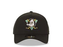 Load image into Gallery viewer, Mighty Ducks New Era NHL 9FORTY 940 Adjustable A-Frame Cap Hat Black Crown/Visor Team Color Logo Gray UV