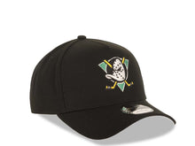 Load image into Gallery viewer, Mighty Ducks New Era NHL 9FORTY 940 Adjustable A-Frame Cap Hat Black Crown/Visor Team Color Logo Gray UV