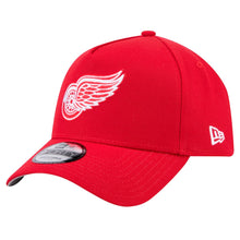 Load image into Gallery viewer, Detroit Red Wings New Era NHL 9FORTY 940 Adjustable A-Frame Cap Hat Red Crown/Visor Team Color Logo