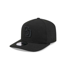 Load image into Gallery viewer, San Diego Padres New Era MLB 9FIFTY 950 Snapback A-Frame Cap Hat Black Crown/Visor Black Logo