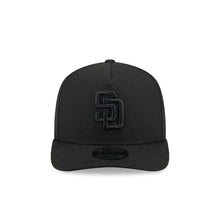 Load image into Gallery viewer, San Diego Padres New Era MLB 9FIFTY 950 Snapback A-Frame Cap Hat Black Crown/Visor Black Logo