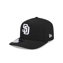 Load image into Gallery viewer, San Diego Padres New Era MLB 9FIFTY 950 Snapback A-Frame Cap Hat Black Crown/Visor White Logo