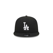 Load image into Gallery viewer, (Youth) Los Angeles Dodgers New Era MLB 9FIFTY 950 Snapback Kid Trucker/Mesh Cap Hat Black Crown/Visor White Logo