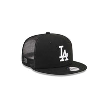 Load image into Gallery viewer, (Youth) Los Angeles Dodgers New Era MLB 9FIFTY 950 Snapback Kid Trucker/Mesh Cap Hat Black Crown/Visor White Logo