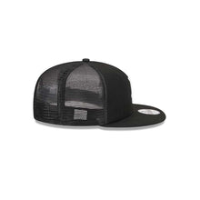 Load image into Gallery viewer, (Youth) Los Angeles Dodgers New Era MLB 9FIFTY 950 Snapback Kid Trucker/Mesh Cap Hat Black Crown/Visor White Logo