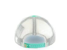 Load image into Gallery viewer, (City Connect) San Diego Padres New Era MLB 9FORTY 940 Adjsutable Mesh/Trucker Cap Hat Teal/Gray Mesh Crown/Visor Magenta Logo