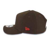 Load image into Gallery viewer, Los Angeles Dodgers New Era MLB 9FORTY 940 Adjustable A-Frame Cap Hat Brown Crown/Visor White Upside Down Logo 100th Anniversary Side Patch Pink UV
