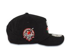 Load image into Gallery viewer, San Diego Padres New Era MLB 9FORTY 940 Adjustable A-Frame Cap Hat Black Crown/Visor White/Red With Rose Logo 40th Anniversary Side Patch Gray UV