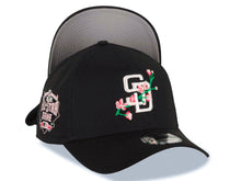 Load image into Gallery viewer, San Diego Padres New Era MLB 9FORTY 940 Adjustable A-Frame Cap Hat Black Crown/Visor White/Pink With Rose Logo 2016 All-Star Game Side Patch Gray UV
