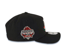 Load image into Gallery viewer, Los Angeles Dodgers New Era MLB 9FORTY 940 Adjustable A-Frame Cap Hat Black Crown/Visor White/Red With Rose Logo Stadium Side Patch Gray UV