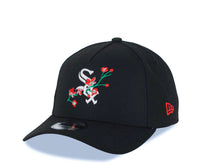 Load image into Gallery viewer, Chicago White Sox New Era MLB 9FORTY 940 Adjustable A-Frame Cap Hat Black Crown/Visor White/Red With Rose Logo 2005 World Series Side Patch Gray UV
