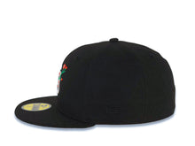 Load image into Gallery viewer, San Diego Padres New Era MLB 59FIFTY 5950 Fitted Cap Hat Black Crown/Visor White/Red With Rose Logo 40th Anniversary Side Patch Gray UV