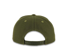 Load image into Gallery viewer, Los Angeles Dodgers New Era MLB 9FIFTY 950 Snapback Cap Hat Olive Green Crown/Visor White Upside Down Logo 40th Anniversary Stadium Side Patch Gray UV