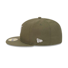 Load image into Gallery viewer, Los Angeles Dodgers New Era MLB 59FIFTY 5950 Fitted Cap Hat Olive Green Crown/Visor White Logo (2024 City Connect)