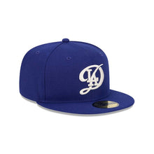 Load image into Gallery viewer, Los Angeles Dodgers New Era MLB 59FIFTY 5950 Fitted Cap Hat Royal Blue Crown/Visor White Logo (2024 City Connect)