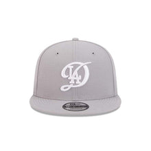 Load image into Gallery viewer, Los Angeles Dodgers New Era MLB 9FIFTY 950 Snapback Cap Hat Gray Crown/Visor White Logo (2024 City Connect)