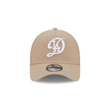 Load image into Gallery viewer, Los Angeles Dodgers New Era MLB 9FORTY 940 Adjustable A-Frame Cap Hat Khaki Crown/Visor White Logo (2024 City Connect)
