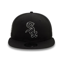 Load image into Gallery viewer, Chicago White Sox New Era MLB 9FIFTY 950 Snapback Cap Hat Black Crown/Visor Black/White Logo 2017 World Series Side Patch Gray UV