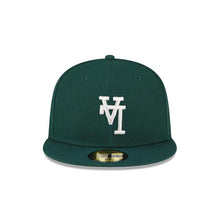 Load image into Gallery viewer, Los Angeles Dodgers New Era MLB 59FIFTY 5950 Fitted Cap Hat Dark Green Crown/Visor White Upside Down Logo Gray UV