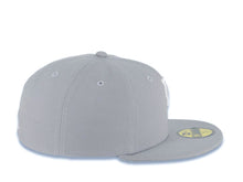 Load image into Gallery viewer, Los Angeles Dodgers New Era MLB 59FIFTY 5950 Fitted Cap Hat Gray Crown/Visor White Upside Down Logo Gray UV