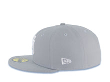 Load image into Gallery viewer, Los Angeles Dodgers New Era MLB 59FIFTY 5950 Fitted Cap Hat Gray Crown/Visor White Upside Down Logo Gray UV