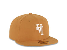 Load image into Gallery viewer, Los Angeles Dodgers New Era MLB 59FIFTY 5950 Fitted Cap Hat Light Brown Crown/Visor White Upside Down Logo Gray UV