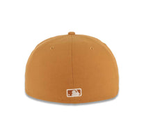 Load image into Gallery viewer, Los Angeles Dodgers New Era MLB 59FIFTY 5950 Fitted Cap Hat Light Brown Crown/Visor White Upside Down Logo Gray UV