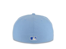 Load image into Gallery viewer, San Diego Padres New Era MLB 59FIFTY 5950 Fitted Cap Hat Sky Blue Crown/Visor White/Royal Blue Logo 25th Anniversary Side Patch Royal Blue UV